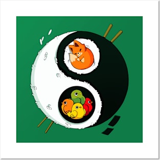 Ying Yang Sushi Posters and Art